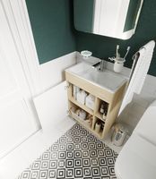 Тумба с раковиной 1MarKa Lido 60Н Дуб сонома Белый арт-У83300 — фото 5, Тумбы с раковиной