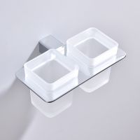 Стакан для зубных щеток Raglo двойной Хром арт-R301.08 — фото 7, Стаканы для зубных щеток