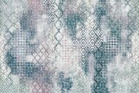 Фреска Ortograf Splendo 31731 Фактура бархат FX Флизелин (4*2,7) Серый/Бирюзовый, Геометрия/Абстракция арт-31731 (бархат FX) — фото 2, Фрески