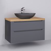 Товар: Тумба под раковину Jorno Wood 100 подвесная Серая арт-Wood.01.100/P/GR - фото 5 Тумба под раковину Jorno Wood 100 подвесная Серая арт-Wood.01.100/P/GR — фото 5, Тумбы под раковину