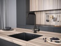 Смеситель для кухни Paulmark Logas Вороненая сталь арт-Lo213021-GM — фото 2, Смесители для кухни