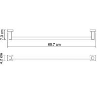 Полотенцедержатель WasserKRAFT Dill Хром арт-K-3930 — фото 3, Полотенцедержатели