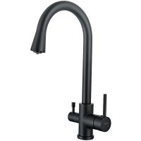 Смеситель для кухни Aquatek Черный матовый арт-AQ1085MB — фото 1, Смесители для кухни