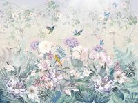 Фреска Ortograf Цветы 33609 Фактура бархат FX Флизелин (3,6*2,7) Разноцветный, Цветы/Листья/Птицы арт-33609 (бархат FX) — фото 2, Фрески