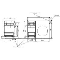 Тумба с раковиной Эстет Dallas Luxe 105 R Белая арт-ФР-00009664 — фото 7, Тумбы с раковиной