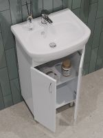 Товар: Тумба с раковиной Orange Лайт 45 Белый глянец арт-LA-45TUW+RA - фото 3 Тумба с раковиной Orange Лайт 45 Белый глянец арт-LA-45TUW+RA — фото 3, Тумбы с раковиной