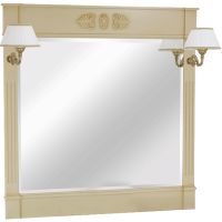 Зеркало Migliore Kantri 120 Бежевое арт-26693 — фото 1, Зеркала в ванную комнату