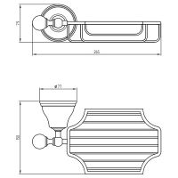 Полка корзина Migliore Provance Хром арт-17674 — фото 3, Полки для ванной и душа