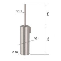 Ершик для унитаза Remer X-Style Inox Нержавеющая сталь арт-SSXI66 — фото 2, Ершики для унитаза