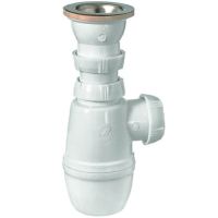 Сифон для кухонной мойки Wirquin Минор Нержавеющая сталь арт-30718024 — фото 1, Сифоны для кухонной мойки