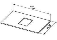 Столешница под раковину Allen Brau Priority 70 Бежевая арт-1.31009.B — фото 7, Столешницы под раковину