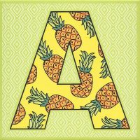 Керамический декор Kerama Marazzi Сад-огород Ананас HGD\A546\5110 20х20 см арт-HGD\A546\5110 — фото 1, Керамическая плитка