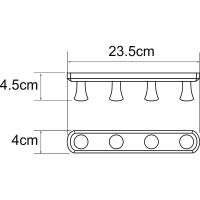 Вешалка для полотенец WasserKRAFT Белый арт-K-1074W — фото 2, Крючки для полотенец