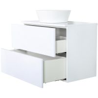 Тумба с раковиной Orange Otto 75 подвесная Белый глянец арт-Ot-75TuMDF+B08-360W — фото 3, Тумбы с раковиной