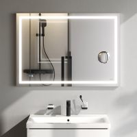 Зеркало AM.PM Gem 100 с подсветкой с механическим выключателем арт-M91AMOX1003WG — фото 2, Зеркала в ванную комнату