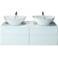 Тумба с раковиной Orange Otto 130 Белая арт-Ot-130TuMDF+G56 — фото 1, Тумбы с раковиной