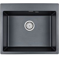 Кухонная мойка Paulmark Kante 60 Черный металлик арт-PM106052-BLM — фото 1, Кухонные мойки