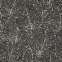 Обои RASCH Denzo II Винил на флизелине (0,53*10,05) Черный/Бежевый, Листья арт-456608 — фото 1, Обои для стен