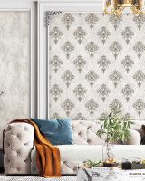 Обои Wiganford by Solo Lunman Винил на флизелине (1,06*10,05) Серый, Дамаск арт-ER2705 — фото 3, Обои для стен