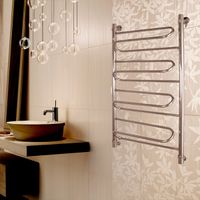 Водяной полотенцесушитель Ника Curve ЛZ 60x60 Хром арт-ЛЗ 60/60 — фото 5, Водяные полотенцесушители