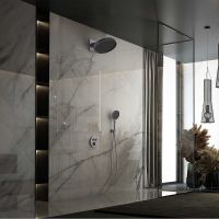 Душевая система Vincea Inspire с термостатом Вороненая сталь арт-VSFW-3I22MT3GM — фото 2, Встраиваемые душевые комплекты