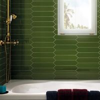 Керамическая плитка Equipe Arrow Green Kelp настенная 5х25 см арт-25827 — фото 2, Керамическая плитка