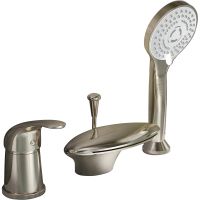 Смеситель на борт ванны Orange Iris Никель арт-M41-333ni — фото 1, Смесители на борт ванны