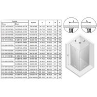 Душевой уголок New Trendy New Soleo Black 100х80 профиль Черный стекло прозрачное арт-D-0236A/D-0238A — фото 9, Прямоугольные душевые уголки