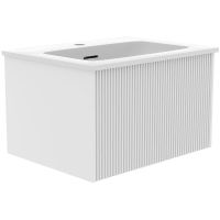 Тумба под раковину La Fenice Terra 60 подвесная Белая матовая арт-FNC-01-TER-B-60 — фото 1, Тумбы под раковину