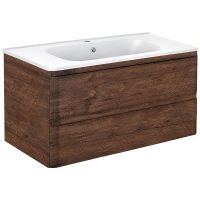 Тумба под раковину Vincea Vico 100 подвесная R.Wood арт-VMC-2V100RW — фото 2, Тумбы под раковину