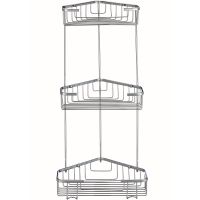 Полка корзина Viko угловая Хром арт-V-753 — фото 1, Полки для ванной и душа