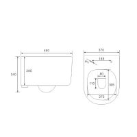 Товар: Унитаз Vincea Evo Rimless подвесной с сиденьем Микролифт арт-VT1-34S - фото 9 Унитаз Vincea Evo Rimless подвесной с сиденьем Микролифт арт-VT1-34S — фото 9, Подвесные унитазы