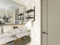 Керамогранит GlobalTile Pearl Светло-бежевый 60х120 см арт-GT1206017107MDR — фото 12, Керамогранит