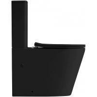 Унитаз компакт Abber Bequem Черный матовый с бачком и сиденьем Микролифт арт-AC1112TMB — фото 2, Напольные унитазы