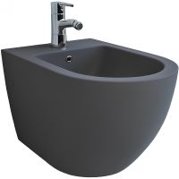 Биде Esbano Garcia подвесное Серое матовое арт-ESVBGARCGM — фото 1, Биде подвесные