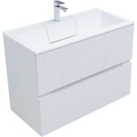 Тумба под раковину Aquanet Джейн 90 подвесная Белая матовая арт-313287 — фото 4, Тумбы под раковину