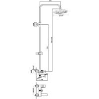 Душевая система Orange Otto Хром арт-M22-911cr — фото 10, Душевые стойки