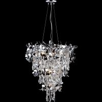 Люстра Crystal Lux Прозрачная Хром арт-ROMEO SP10 CHROME D600 — фото 1, Люстры