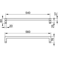 Полотенцедержатель Keuco Edition 90 Square 19101 010600 Хром арт-19101010600 — фото 5, Полотенцедержатели