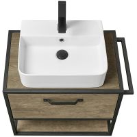 Тумба под раковину Aquaton Лофт Фабрик 65 подвесная Дуб кантри арт-1A242301LTDY0 — фото 5, Тумбы под раковину