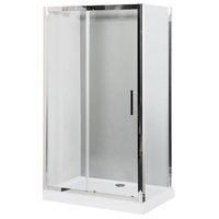 Душевой уголок Aquanet Delta NPE1131 140x80 профиль Хром, стекло прозрачное арт-183844 — фото 1, Прямоугольные душевые уголки