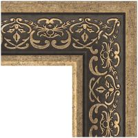 Зеркало Evoform Definite 59х49 в багетной раме - Вензель серебряный 101 мм арт-BY 3032 — фото 3, Зеркала в ванную комнату