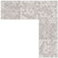 Зеркало Evoform Definite 146х56 в багетной раме - Соты алюминий 70 мм арт-BY 3115 — фото 2, Зеркала в ванную комнату