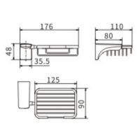 Мыльница CeramaLux Monelli Черная матовая арт-70005 — фото 2, Мыльницы