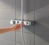Душевая система Grohe Euphoria с термостатом Хром арт-26508000 — фото 6, Душевые стойки