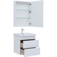 Комплект мебели для ванной Aquanet София 60 подвесной Белый глянец арт-274197 — фото 4, Комплекты мебели для ванной