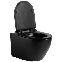 Комплект унитаза с инсталляцией Agger с сиденьем Микролифт и Черной матовой клавишей смыва арт-ATI03144+APB144 — фото 5, Комплекты унитаз + инсталляция