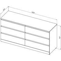 Комод Aquanet Сканди 160 Дуб крафт арт-302548 — фото 10, Комоды и тумбы для ванной комнаты