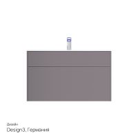 Тумба под раковину AM.PM Inspire V2.0 100 подвесная Серая матовая арт-M50AFHX1003EGM — фото 4, Тумбы под раковину