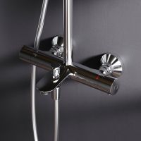 Душевая система AM.PM Like с термостатом Хром арт-F0780564 — фото 10, Душевые стойки